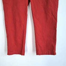Load image into Gallery viewer, Seasalt Cornwall Albert Quay Crops Trousers Jeans Rust Red Capri Stretch Mid 12
