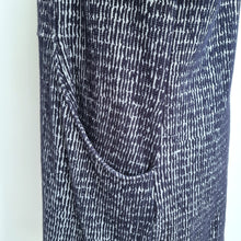 Load image into Gallery viewer, Mantaray Dress Tunic Mini Pockets UK 20 Navy Blue Short Sleeves Woven Lagenlook
