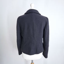 Load image into Gallery viewer, L.K. Bennett Blazer Black Wool Blend UK 12  Jacket Smart Tailored Beaded Button

