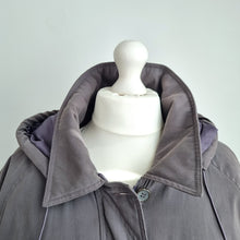Load image into Gallery viewer, Holmewood Padded Puffer Coat UK 20 Grey Removable Hood Winter Jacket Parka Plus
