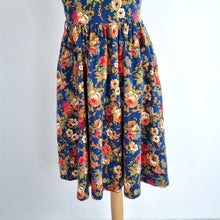 Load image into Gallery viewer, Lindy Bop Dress Floral Print A Line Pockets Multicoloured Occasion Retro 10
