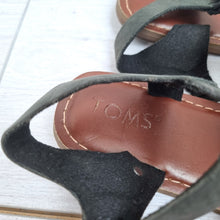 Load image into Gallery viewer, TOMS Women’s Flat Sandals UK 3 EU 34.5 Black Leather Upper Fishermen Summer
