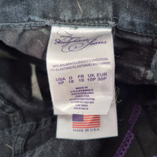 Load image into Gallery viewer, NYDJ Jeans Black Straight Leg Slimming Stretch Mid Rise Pockets UK10 US6 Petite
