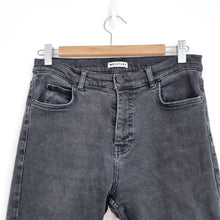 Load image into Gallery viewer, Whistles Skinny Jeans Black UK 30 High Rise Denim Stretch Slim Fit Faded Pockets
