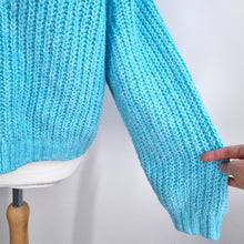 Load image into Gallery viewer, Primark Cardigan Bundle UK 14/16  Chunk Fluffy Knit Blue Pink Oversized Cropped
