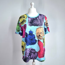 Load image into Gallery viewer, Fresh Hoods T-shirt Dogs Breeds 3XL Colourful Turquoise Top Pets Plus Size
