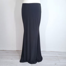 Load image into Gallery viewer, Long Tall Sally Skirt Maxi UK 18 Black Fit &amp; Flare Elasticated Waist Long Party

