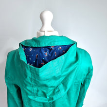 Load image into Gallery viewer, Per Una Stormwear Coat Rain Jacket M&amp;S Jade Green Lined Waterproof Hooded 10
