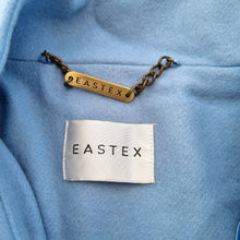 Load image into Gallery viewer, Eastex Wool Cashmere Coat UK 16 Blue Tailored Jacket Smart Winter Classic Boxy
