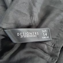 Load image into Gallery viewer, Principles Party Dress Black UK 14 Beaded Sparkly Lined Chiffon Cocktail Sequins
