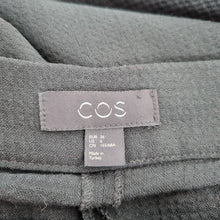 Load image into Gallery viewer, COS Trousers Slim Fit UK 8 Cigarette Wool Blend Black Work Tailored High Rise

