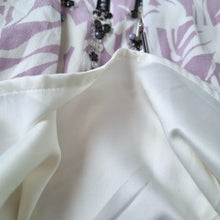 Load image into Gallery viewer, Boden Embellished Beaded Blouse UK 8 Lilac Purple Floral Viscose Top Work Lined
