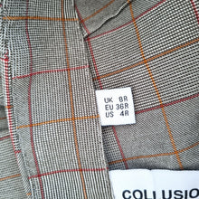 Load image into Gallery viewer, Collusion Trousers Flared Check Grey Bellbottoms Tweed Look Stretch High Rise 8
