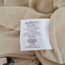 Load image into Gallery viewer, M&amp;S Per Una Dress UK 14 Long Midi Maxi Fit &amp; Flare Beige Floral 100% Cotton
