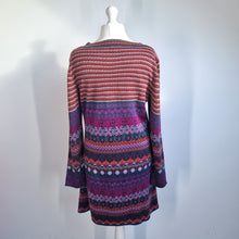 Load image into Gallery viewer, Joe Browns Fairisle Dress UK 18 Jumper Knitted A Line Long Sleeves Casual Work
