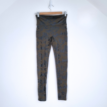 Load image into Gallery viewer, Spanx Leggings Camo Print Khaki Green High Waist Full Length Stretch Medium
