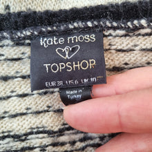 Load image into Gallery viewer, Kate Moss for Topshop Jumper Dress Fair Isle Cream Black Tunic Wool Mix Mini 10
