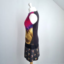 Load image into Gallery viewer, Vintage Custo Barcelona Dress Y2K UK 10 12 Graphic Print Mini Surreal Art Face
