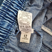 Load image into Gallery viewer, Vintage St Michael Jeans Joggers Mum Dark Blue High Rise 80s Elasticated Waist 8
