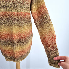 Load image into Gallery viewer, Vintage Fabrizio Jumper Mohair Blend M L Knit Striped Mustard 80s 90s Sweater
