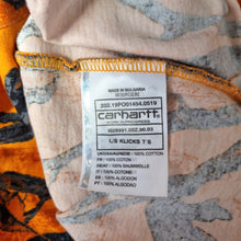Load image into Gallery viewer, Carhartt WIP T-shirt Orange Long Sleeves Top 100% Cotton Leaf Print Thick XL
