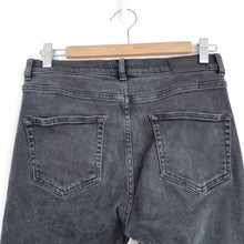 Load image into Gallery viewer, Whistles Skinny Jeans Black UK 30 High Rise Denim Stretch Slim Fit Faded Pockets
