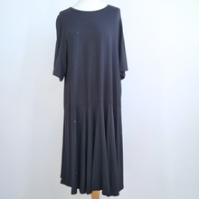 Load image into Gallery viewer, Masai Dress Lagenlook Black Medium Oversized Jersey A Line Stretch Casual Smock
