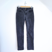 Load image into Gallery viewer, Boden Straight Jeans Black The Trafalgar Mid Rise Stretch Denim 12 Long Tall
