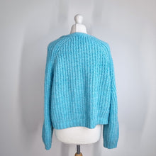 Load image into Gallery viewer, Primark Cardigan Bundle UK 14/16  Chunk Fluffy Knit Blue Pink Oversized Cropped

