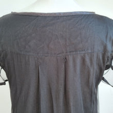 Load image into Gallery viewer, Noa Noa Black Sheer Mesh Dress L Jinglebell Net Metallic Disc Embellished Party
