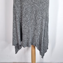 Load image into Gallery viewer, All Saints Asymmetric Dress Tank Grey Marl Jersey Ella Stretch Casual Medium
