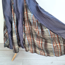 Load image into Gallery viewer, Principles Maxi Skirt Tartan Print Panelled A Line Blue Check Plaid Midi 12 14
