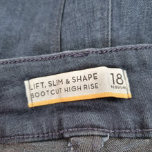 Load image into Gallery viewer, Next Lift Slim Shape Jeans Bootcut Dark Indigo Blue High Rise Stretch 18 Regular
