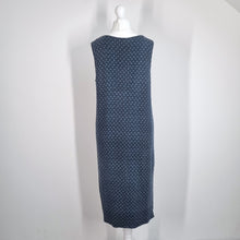 Load image into Gallery viewer, Jigsaw Linen Dress Blue Sleeveless Knee Length Small Summer Casual Lightweight
