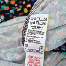 Load image into Gallery viewer, Marks &amp; Spencer Dress Jersey UK 24 Black Ditsy Floral Print Smock Tunic Casual
