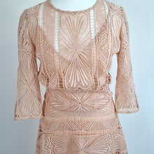 Load image into Gallery viewer, NEW Maje Lace Dress Blush Pink Midi Maxi Occasion Evening Lined A Line 1 UK 8
