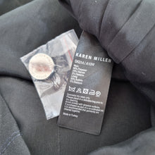 Load image into Gallery viewer, Karen Millen Pencil Skirt Black Belt Buckle High Rise Knee Length Work Y2K 8
