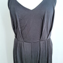 Load image into Gallery viewer, Miss Selfridge Jumpsuit Black UK 10 Wide Leg Strappy Crisscross Evening Party
