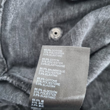 Load image into Gallery viewer, We the Free People Skirt Denim Mini UK 12 Wrap Studs Button Stretch Black Jeans
