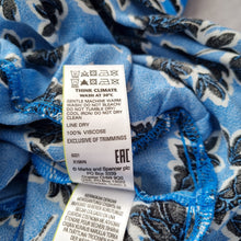 Load image into Gallery viewer, Marks &amp; Spencer Midi Dress Blue UK 8 Floral Print 100% Viscose Casual Work
