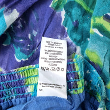 Load image into Gallery viewer, Vintage St Michael Trousers Floral Tapered Blue Green Harem Fits UK 10 Petite
