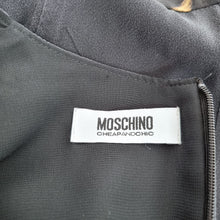 Load image into Gallery viewer, Moschino Cheap &amp; Chic Dress 100% Silk Leopard Print Ruffle Cocktail Shift UK 8
