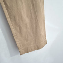 Load image into Gallery viewer, M&amp;S Beige Trousers Straight Leg UK 16 Tailored Smart Casual Chino Neutral Cotton
