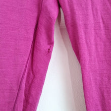 Load image into Gallery viewer, REI Kids Thermal Leggings Merino Wool M 10-12 Pink Base Layer Hiking Outdoors
