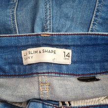 Load image into Gallery viewer, Next Lift Slim &amp; Shape Jeans Skinny 14 Long Mid Blue High Rise Stretch Jeggings
