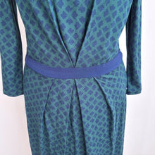 Load image into Gallery viewer, Boden Dress Jersey Green Four Leaf Clover Print Stretch Viscose Work Casual 8 R
