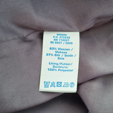 Load image into Gallery viewer, Boden Grey Silk Blend Knee Length Dress UK 8 Polka Dot Cap Sleeve Belted Shift
