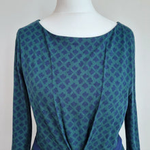 Load image into Gallery viewer, Boden Dress Jersey Green Four Leaf Clover Print Stretch Viscose Work Casual 8 R
