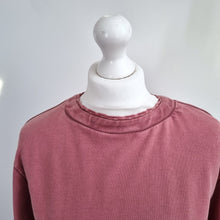Load image into Gallery viewer, Next Sweatshirt Dress Broderie Anglaise Medium Skirt Faded Pink 100% Cotton
