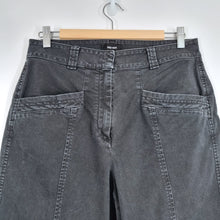 Load image into Gallery viewer, ME + EM Jeans Black Cargo Carpenter Utility Tapered Barrel High Rise Trousers 10
